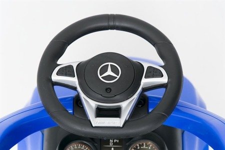 Jeździk z prowadnikiem MERCEDES (licencja) - NIEBIESKI + rejestracja