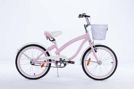 Rowerek dziecięcy 18 cali TOMABIKE - CRUISER  - RÓŻOWY